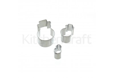 Kitchen Craft 'Sweetly Does It' Stainless Steel Snowman Fondant Cutters (set of 3)